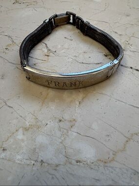 Personalized Silver Men’s ID Bracelet - can be repurposed